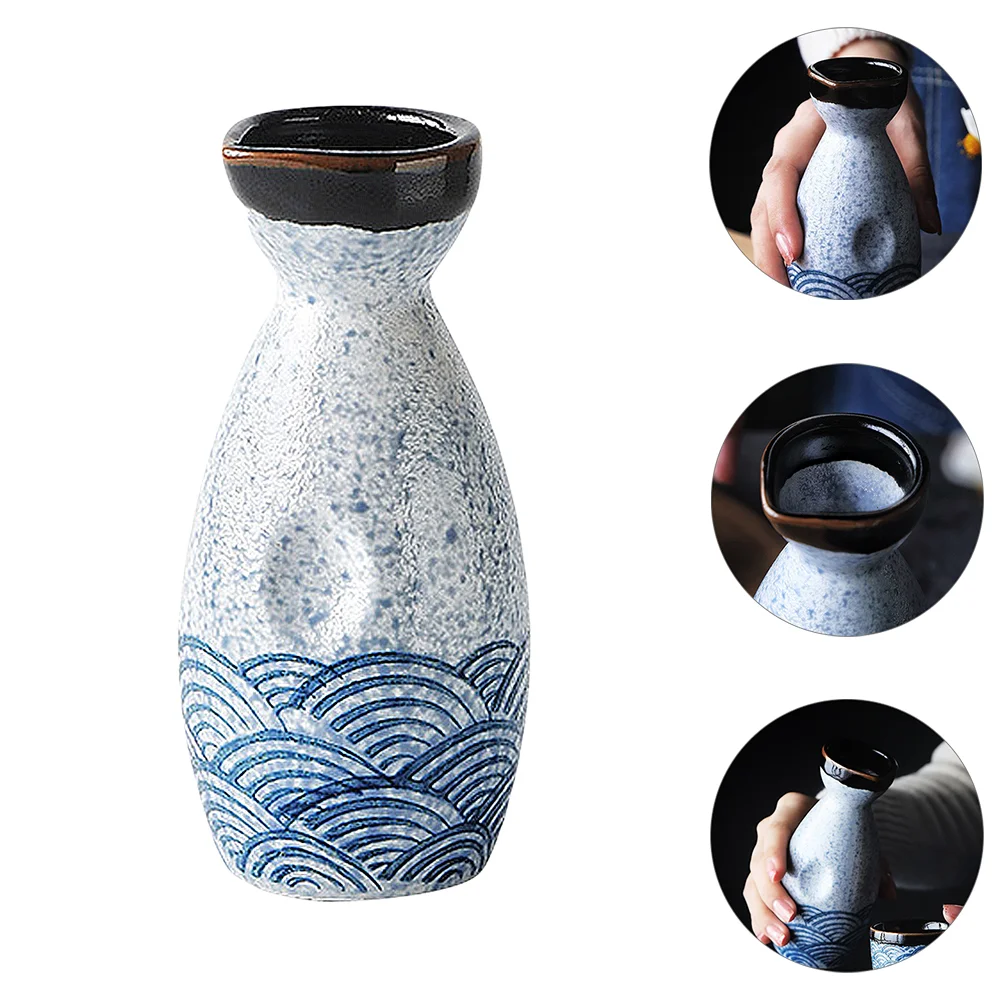 

Sake Bottle Japanese Set Ceramic Pot Tea Cups Pottery Winetraditional Porcelain Mug Tokkuri Saki Cold Decanter Supplies Hotcup