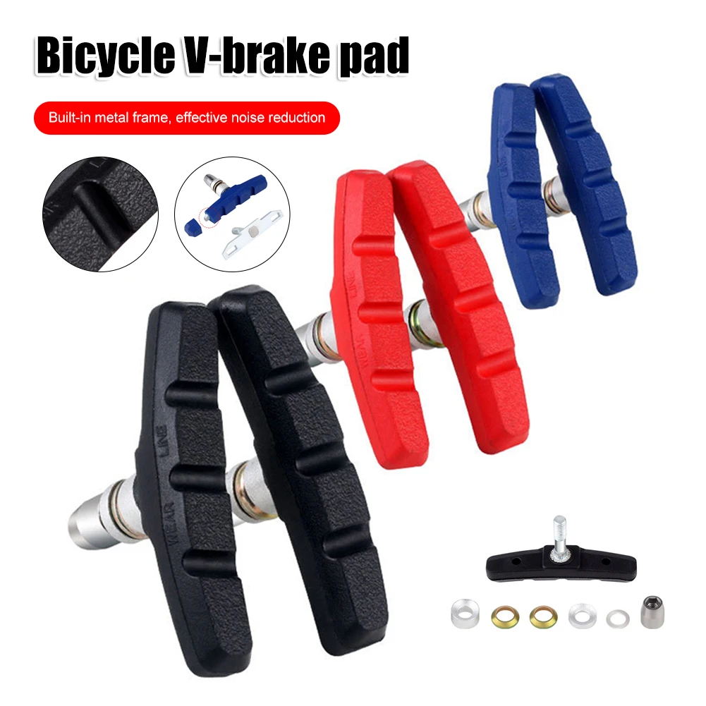 Bicycle V-brake Shoes Pads MTB Mountain Road Bike Cycling Brake Block Durable Rubber Outdoor Anti-resistance Repairing Parts
Bicycle V-brake Shoes Pads MTB Mountain Road Bike Cycling Brake Block Durable Rubber Outdoor Anti-resistance Repairing Parts