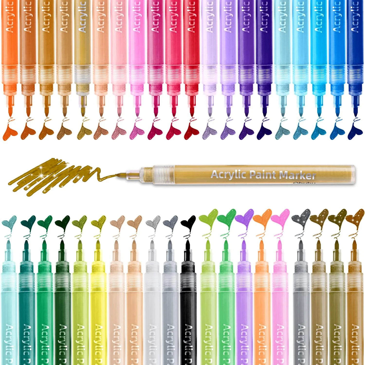 40 Color Acrylic Paint Marker Pens 0.7mm Tip Acrylic Markers Pen for Rock Painting Art DIY Ceramic Water-Based Acrylic Marker
40 Color Acrylic Paint Marker Pens 0.7mm Tip Acrylic Markers Pen for Rock Painting Art DIY Ceramic Water-Based Acrylic Marker