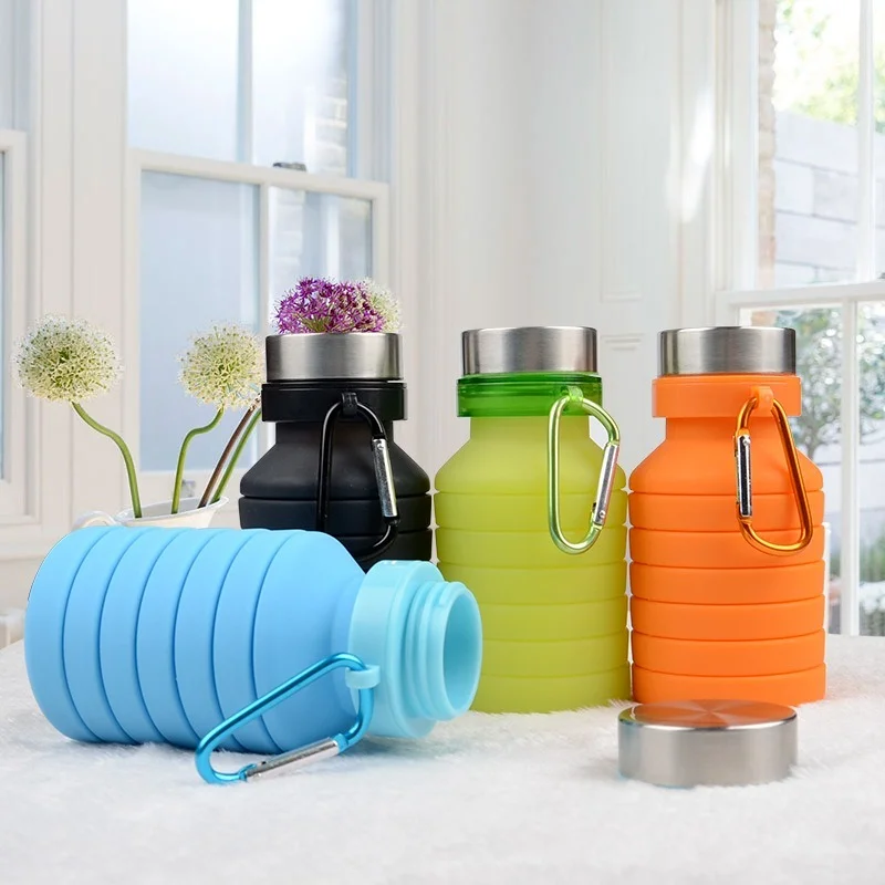 550ml Creative Folding Silicone Water Bottle Student Portable Sports Water Bottle Child Mountaineering Travel Cup Water Bottle
550ml Creative Folding Silicone Water Bottle Student Portable Sports Water Bottle Child Mountaineering Travel Cup Water Bottle