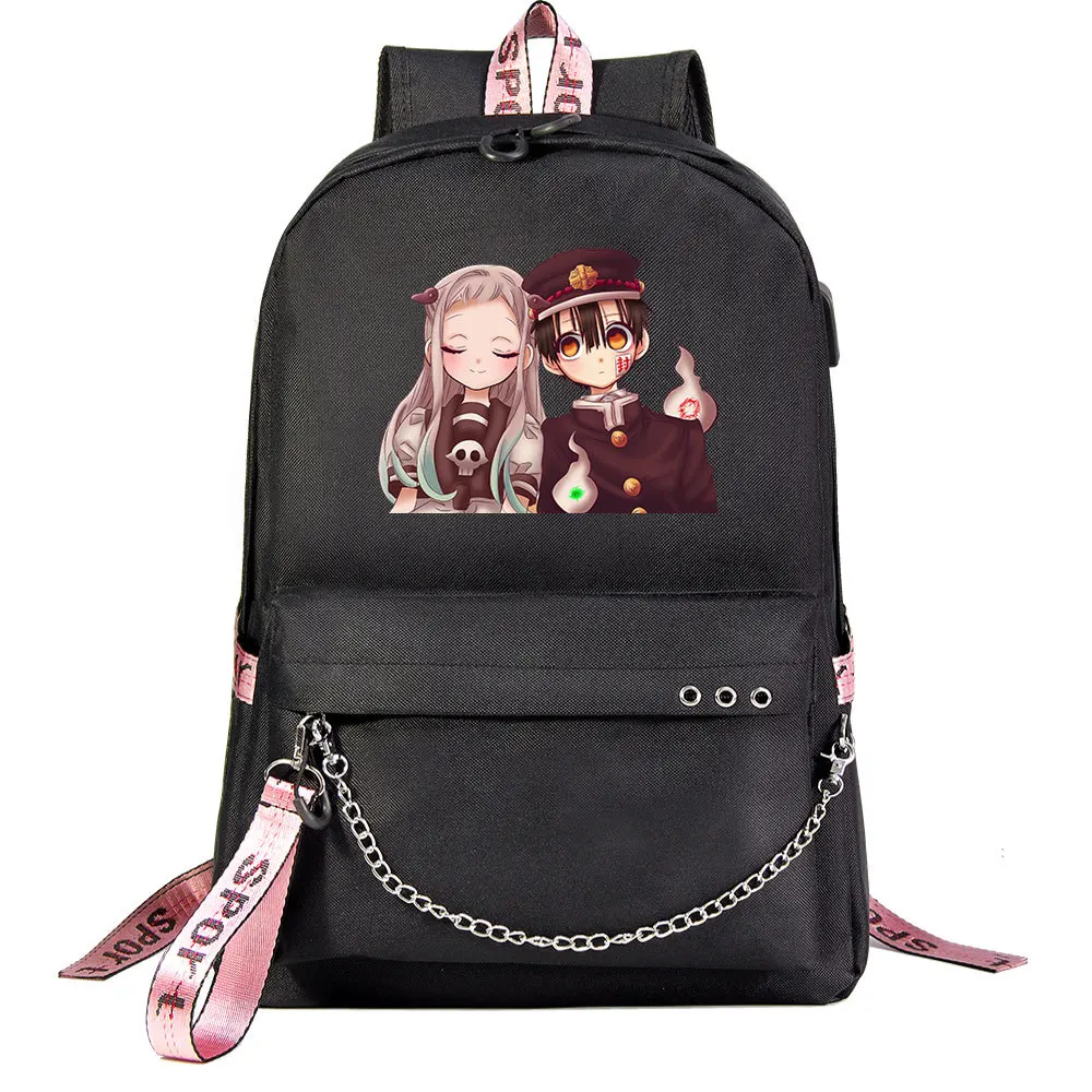Fashion Backpack New Toilet-Bound Hanako-Kun Boy Girl Kids Book Bags USB Schoolbags Laptop Travel Backpack Work Leisure Bag
Fashion Backpack New Toilet-Bound Hanako-Kun Boy Girl Kids Book Bags USB Schoolbags Laptop Travel Backpack Work Leisure Bag