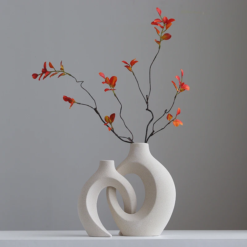 Nordic Style Creative Ceramic Vase Combination Living Room Flower Arrangement Modern Simplicity Decoration Tabletop Ornament
Nordic Style Creative Ceramic Vase Combination Living Room Flower Arrangement Modern Simplicity Decoration Tabletop Ornament