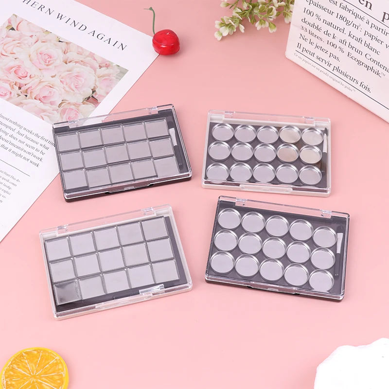 Empty Magnetic Cosmetics Palette Eyeshadow Blusher DIY Makeup Box With 15 Grids Iron Plate And Brush
Empty Magnetic Cosmetics Palette Eyeshadow Blusher DIY Makeup Box With 15 Grids Iron Plate And Brush