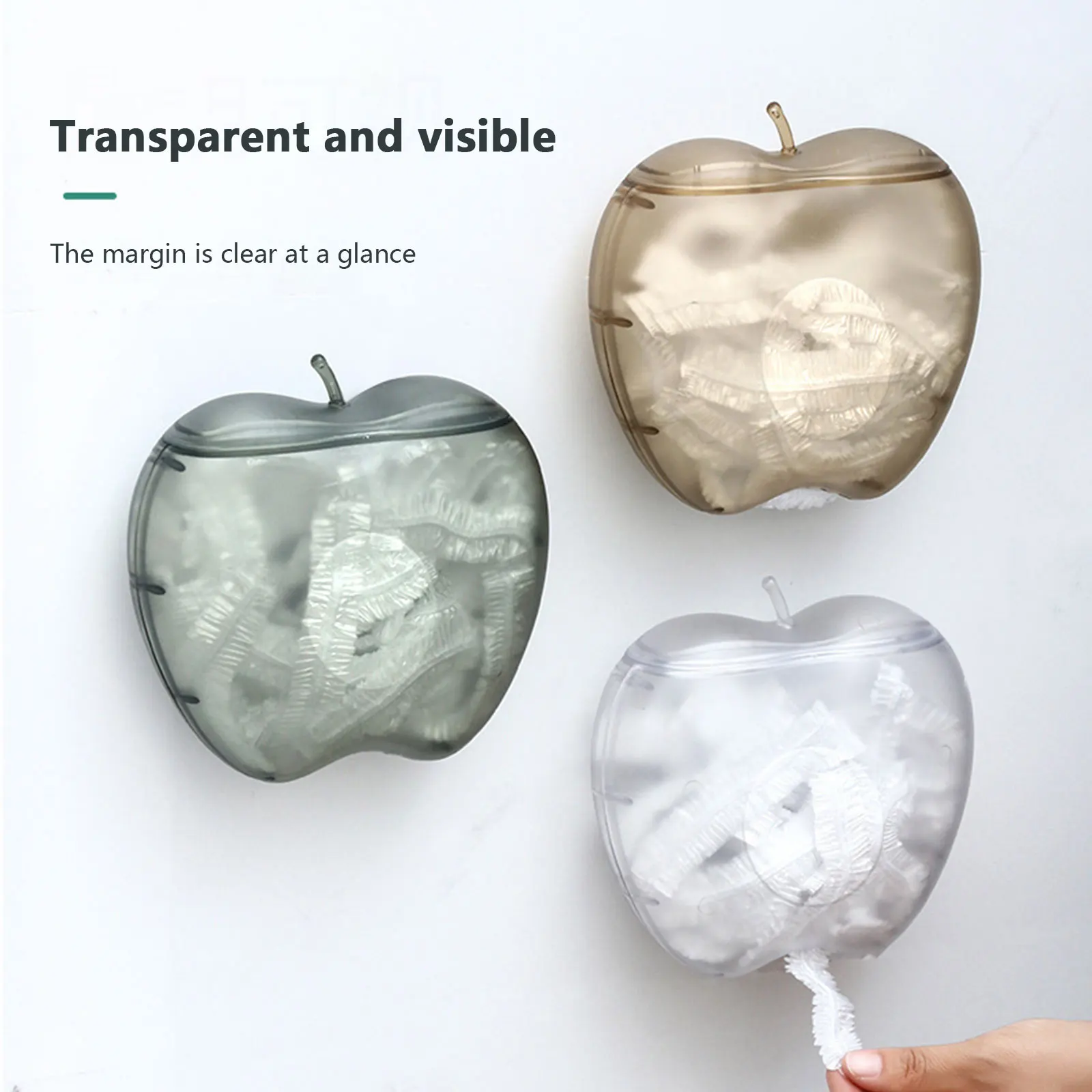 Wall-mounted Disposable Food Cover Organizer Extractable Apple-shaped Plastic Wrap Storage Container Punch Free Kitchen Supplies
Wall-mounted Disposable Food Cover Organizer Extractable Apple-shaped Plastic Wrap Storage Container Punch Free Kitchen Supplies