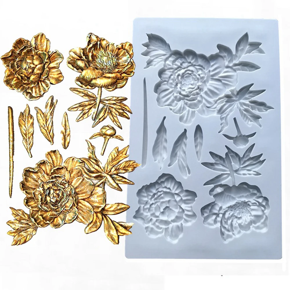 Peony Flower Silicone Fondant Mould Sugarcraft Chocolate Cake Decorating Topper Baking Mold
Peony Flower Silicone Fondant Mould Sugarcraft Chocolate Cake Decorating Topper Baking Mold