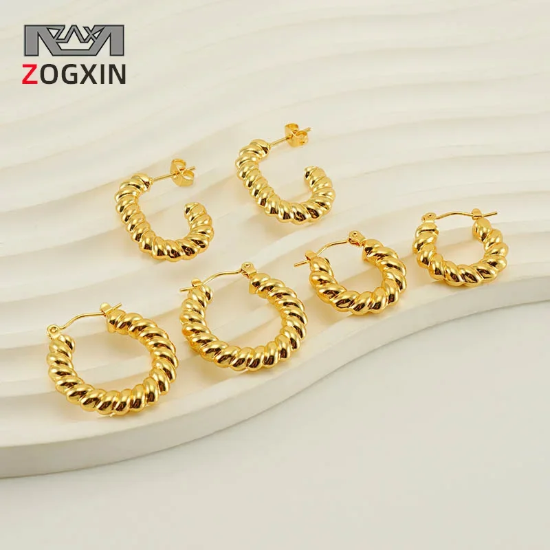 korean style stainless steel hoop earrings for women jewelry new arrival 2023 
korean style stainless steel hoop earrings for women jewelry new arrival 2023