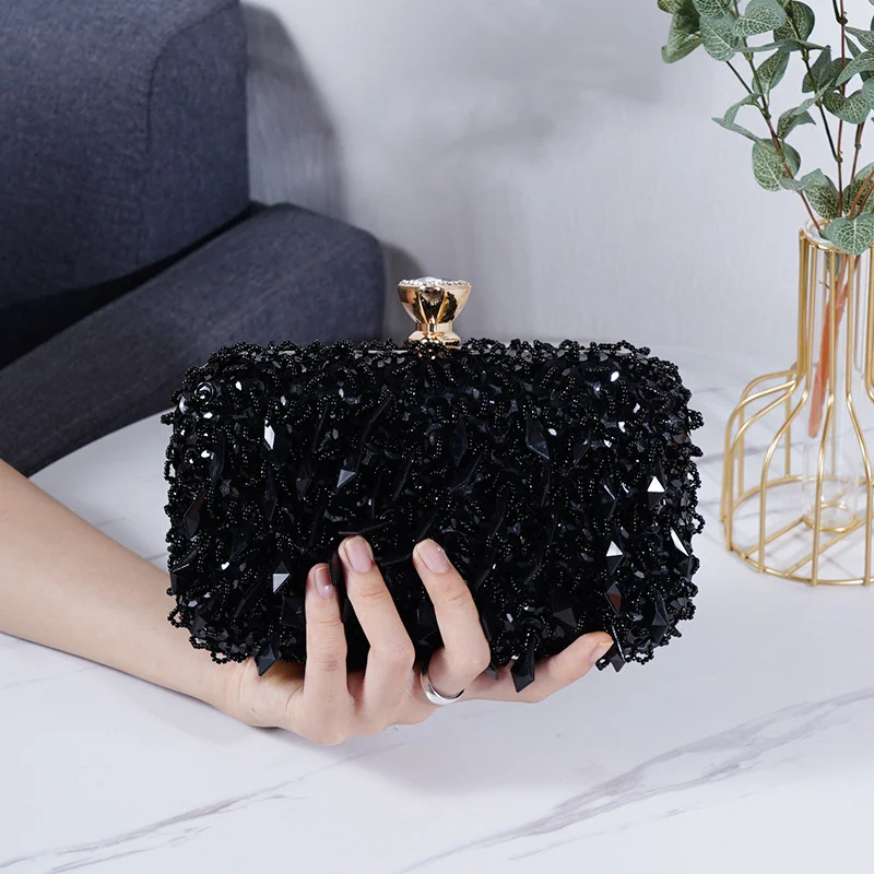 2023 New Women's Evening Bags Fashion Luxury Sequin Beaded Banquet Handbags Clutches Ladies Chain Small Shoulder Bag Purses
2023 New Women's Evening Bags Fashion Luxury Sequin Beaded Banquet Handbags Clutches Ladies Chain Small Shoulder Bag Purses