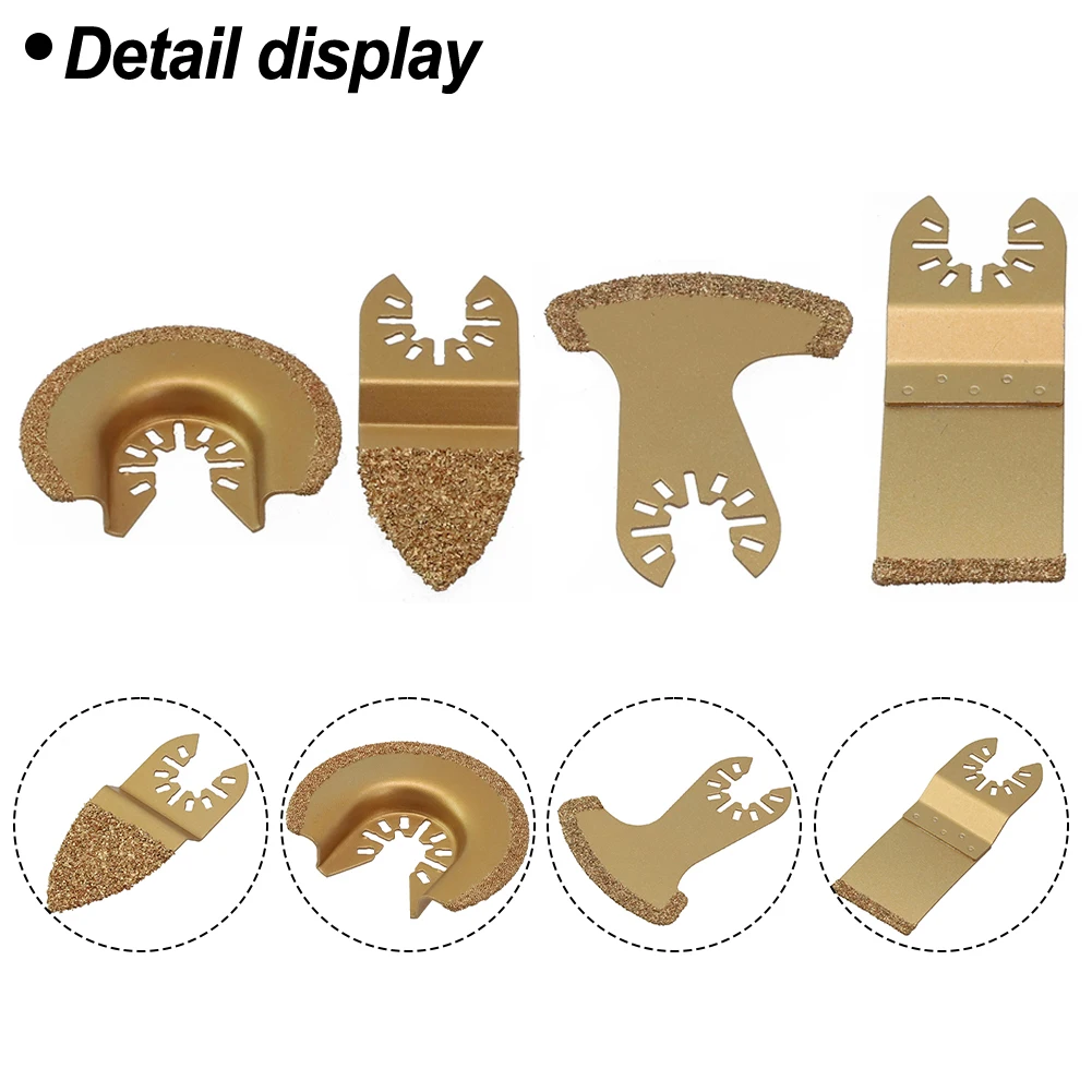 Oscillating Carbide Saw Blade 4pcs/Set Accessories High Quality Multifunction Tool Replacement Spare Parts Brand New
Oscillating Carbide Saw Blade 4pcs/Set Accessories High Quality Multifunction Tool Replacement Spare Parts Brand New