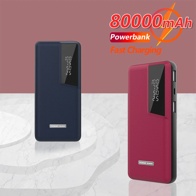 2023 New 80000mAh Large Capacity Portable Power Bank Dual USB Digital Display Fast Charging Power Bank for Mobile Phone
2023 New 80000mAh Large Capacity Portable Power Bank Dual USB Digital Display Fast Charging Power Bank for Mobile Phone
