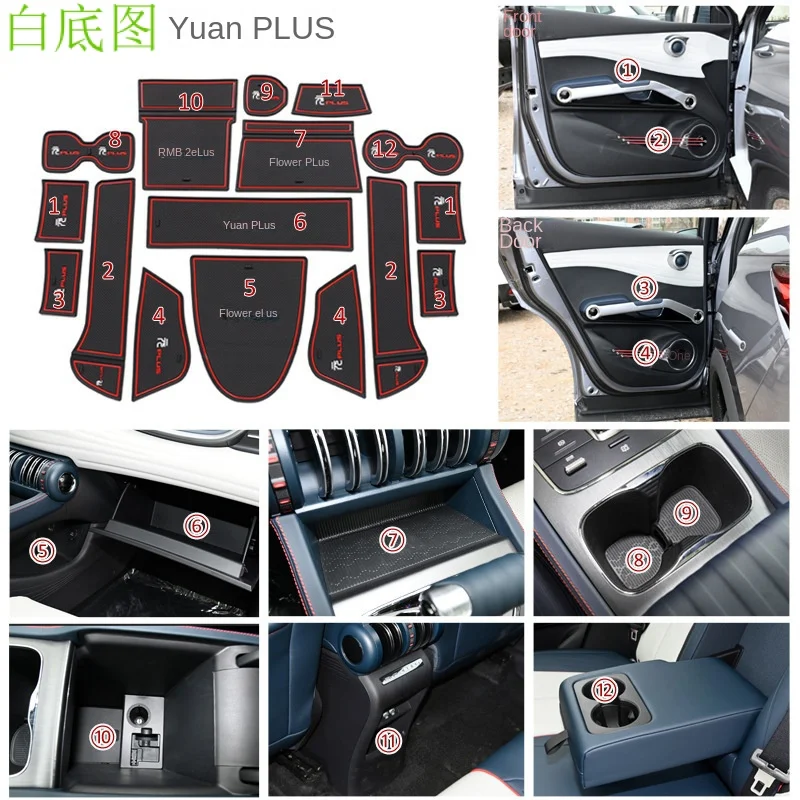 Applicable to BYD Atto3 Yuan plus Gate Slot Mat Central Control Armrest Box Dust-Proof Pad Car Interior Decoration Cup Holder As
Applicable to BYD Atto3 Yuan plus Gate Slot Mat Central Control Armrest Box Dust-Proof Pad Car Interior Decoration Cup Holder As