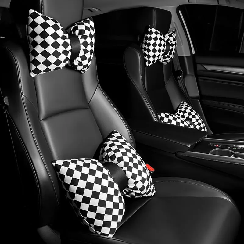 Car car pillow bow checkerboard rely on car supplies cute girl car pillow neck guard headrest car pillow
Car car pillow bow checkerboard rely on car supplies cute girl car pillow neck guard headrest car pillow