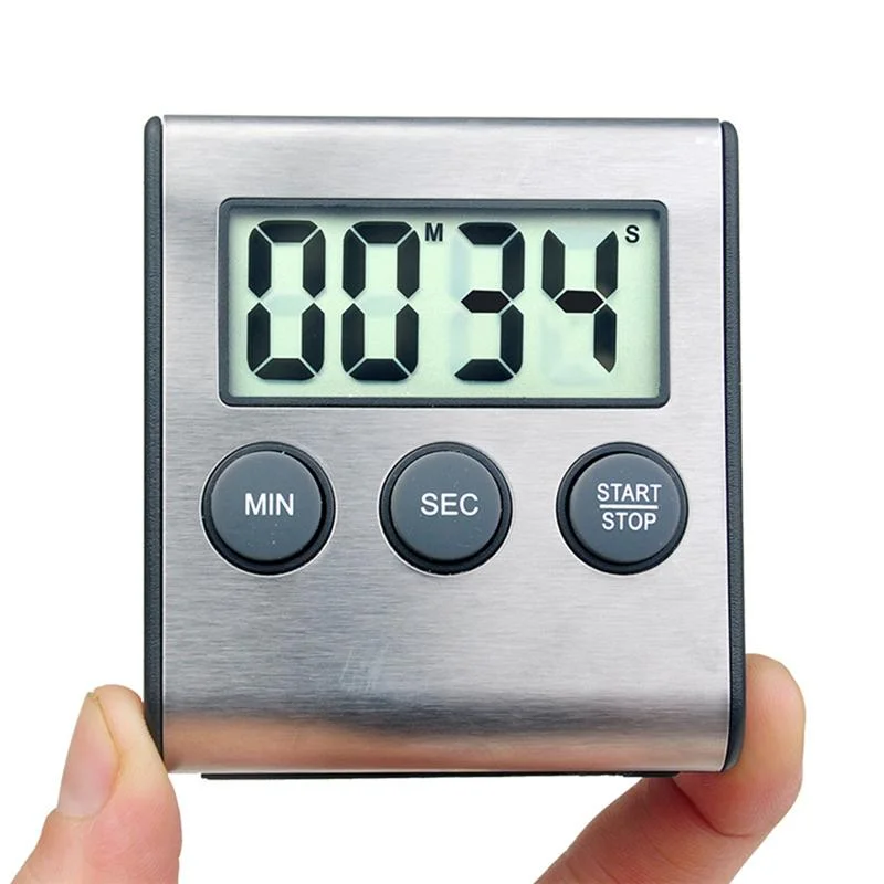 Kitchen Digital Timer Minute Second Timer LCD Digital Screen Alarm Clock Cooking Count Up Countdown Stopwatch Sport Accessories
Kitchen Digital Timer Minute Second Timer LCD Digital Screen Alarm Clock Cooking Count Up Countdown Stopwatch Sport Accessories