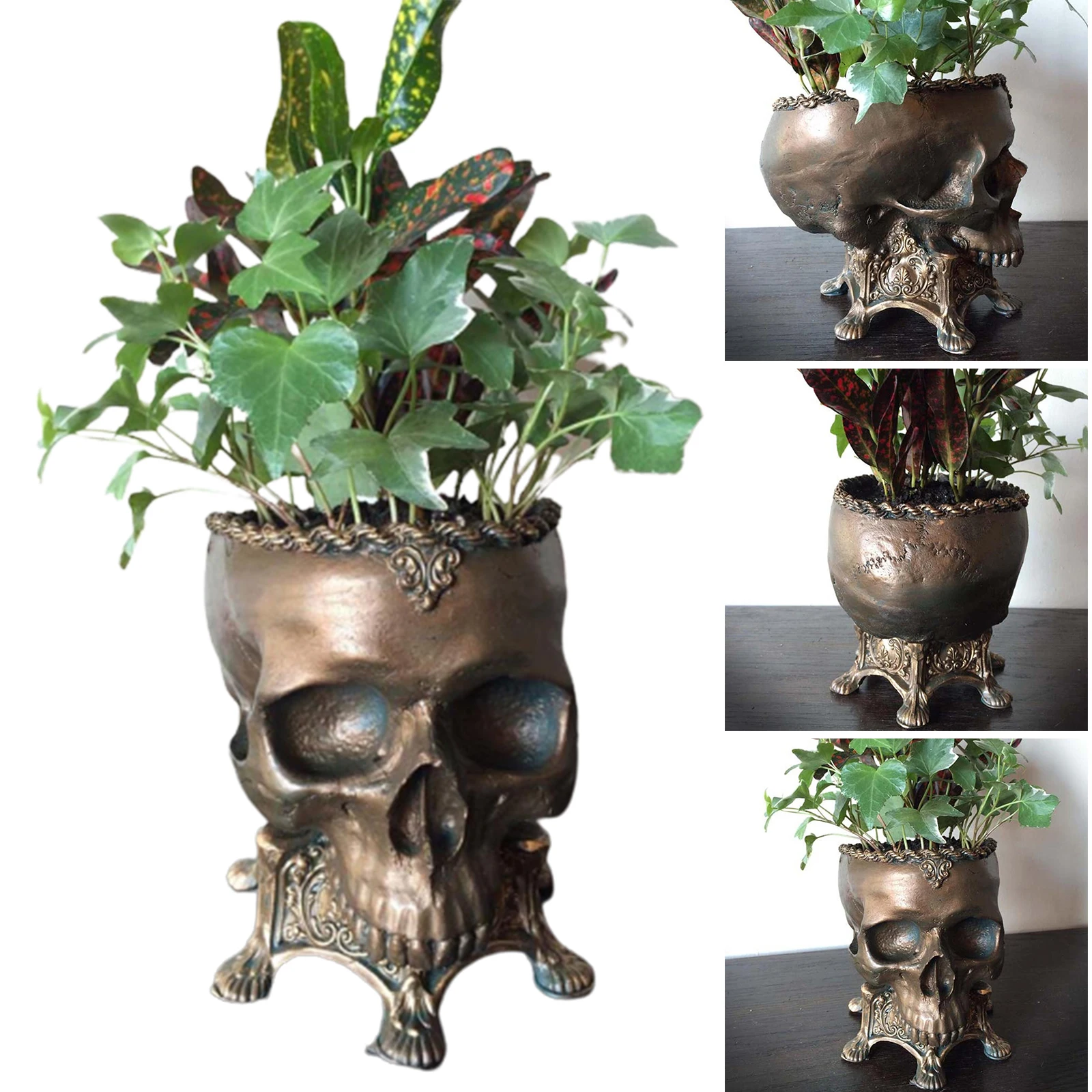 Skull Flower Pot Resin Handmade Crafts Ornament Creative Halloween Gift for Home Garden Courtyard Decoration can CSV
Skull Flower Pot Resin Handmade Crafts Ornament Creative Halloween Gift for Home Garden Courtyard Decoration can CSV