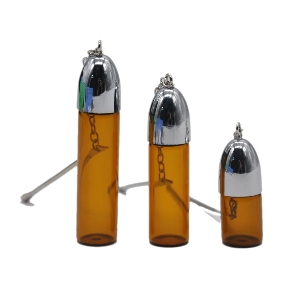 Glass Snuff Snorter Bottle Pill Box with Metal Spoon Bullet Sniffer Container Storage Dispenser Pill Case (43MM/57MM/72MM)
Glass Snuff Snorter Bottle Pill Box with Metal Spoon Bullet Sniffer Container Storage Dispenser Pill Case (43MM/57MM/72MM)