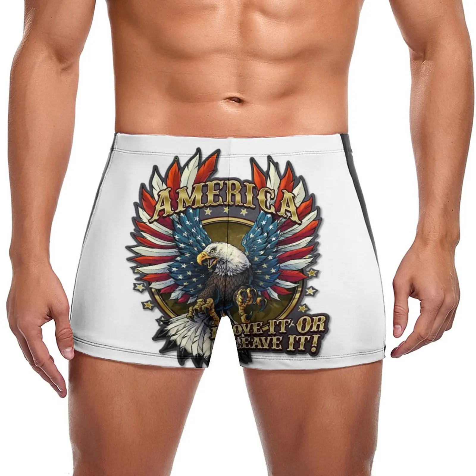 American Eagle Swimming Trunks Love It Or Leave It Beach Push Up Swim Shorts Fashion Elastic Male Briefs
American Eagle Swimming Trunks Love It Or Leave It Beach Push Up Swim Shorts Fashion Elastic Male Briefs