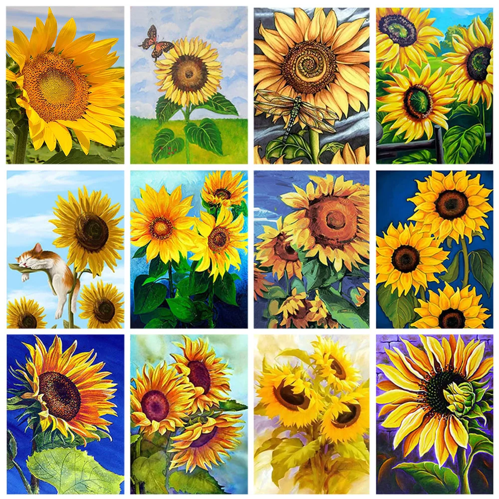 5D DIY Diamond Painting Sunflower Bouquet Full Round Diamond Mosaic Flower Diamond Embroidery Kit Rhinestone Home Art Decoration
5D DIY Diamond Painting Sunflower Bouquet Full Round Diamond Mosaic Flower Diamond Embroidery Kit Rhinestone Home Art Decoration