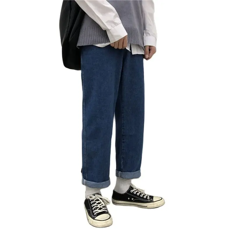 Jeans Men's Spring Summer Korean Trendy Loose Straight Pants Student Casual Hong Kong Style Loose Ankle Length Pants
Jeans Men's Spring Summer Korean Trendy Loose Straight Pants Student Casual Hong Kong Style Loose Ankle Length Pants
