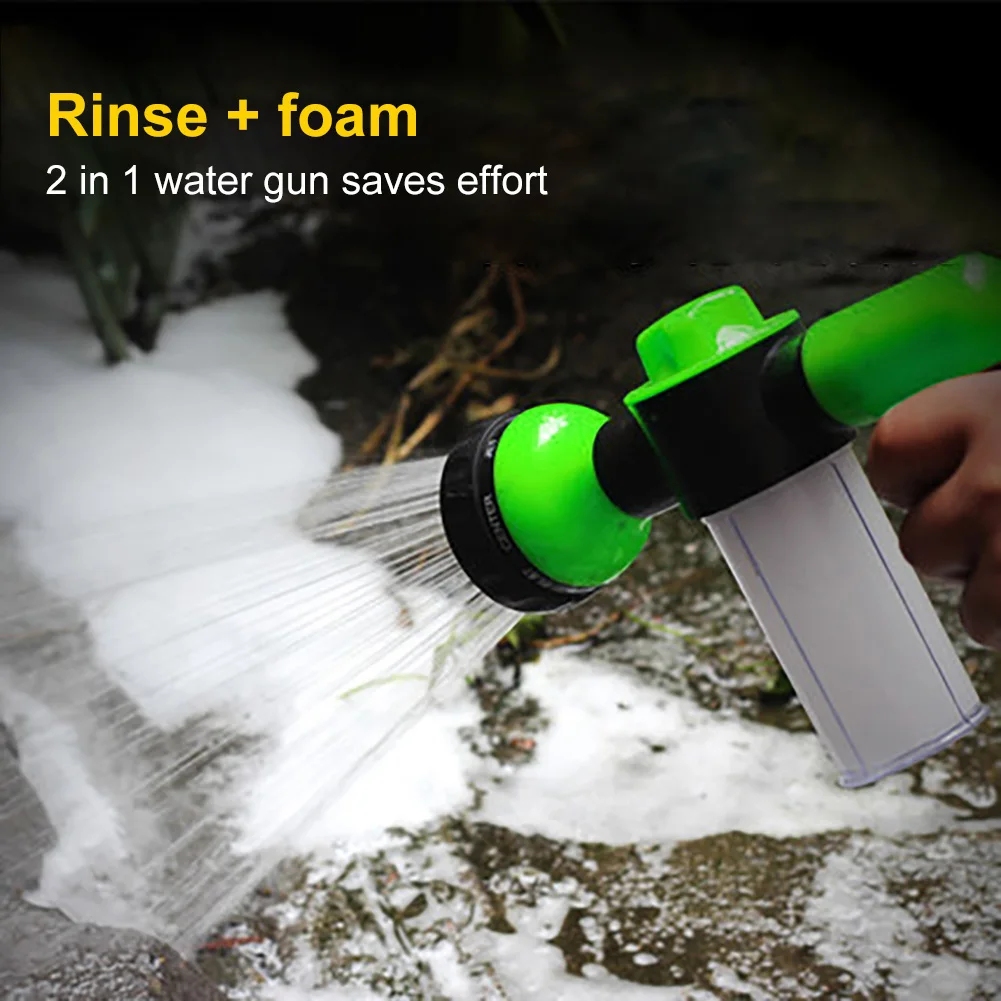 Water Spray Gun High Pressure Car Wash Foam Sprayer with Container 8 Patterns Adjustable Flow Garden Hose Nozzle w/o Hose
Water Spray Gun High Pressure Car Wash Foam Sprayer with Container 8 Patterns Adjustable Flow Garden Hose Nozzle w/o Hose