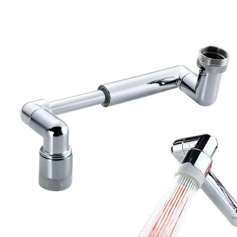 

Anti Rust Robotic Arm Extendable Faucet Swivel Faucet Extender1440 Degrees Rotatable Aerator Leakproof Attachment Swivel Sprayer