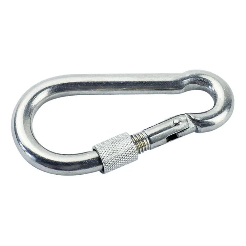 5PCS M4-M10 Spring Snap Hook D Shape Buckle with Anti-slip Nut for Ring Chains Ropes Connecting Heavy Duty 304 Stainless Steel 
5PCS M4-M10 Spring Snap Hook D Shape Buckle with Anti-slip Nut for Ring Chains Ropes Connecting Heavy Duty 304 Stainless Steel