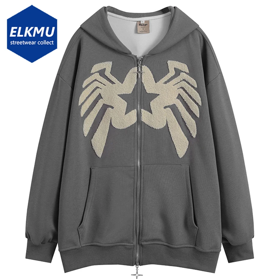 Towel Star Splicing Hoodie Men Loose Hooded Sweatshirt Zip-up Tops Hip Hop Streetwear Harajuku Oversized Hoodies Man Tracksuit
Towel Star Splicing Hoodie Men Loose Hooded Sweatshirt Zip-up Tops Hip Hop Streetwear Harajuku Oversized Hoodies Man Tracksuit