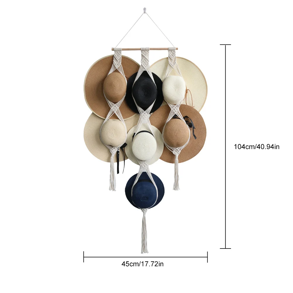 MultiPurpose Nordic Style Boho Cotton Hanging Hat Organizer Display Rack Storage Cap Holder Scarf Hanger Macrame Tapestry Wall
MultiPurpose Nordic Style Boho Cotton Hanging Hat Organizer Display Rack Storage Cap Holder Scarf Hanger Macrame Tapestry Wall