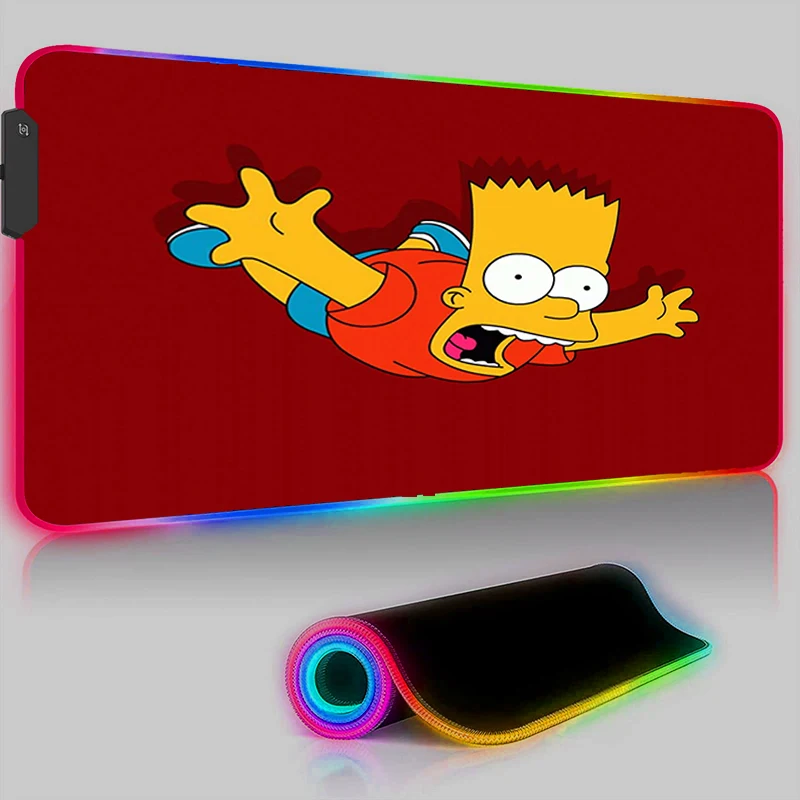 RGB LED Gaming Mouse Pad The Simpsons Computer Desk Accessories Keyboard Mat Laptop Rug Anime Mouse Mats Anti-skid Cool Mousepad
RGB LED Gaming Mouse Pad The Simpsons Computer Desk Accessories Keyboard Mat Laptop Rug Anime Mouse Mats Anti-skid Cool Mousepad