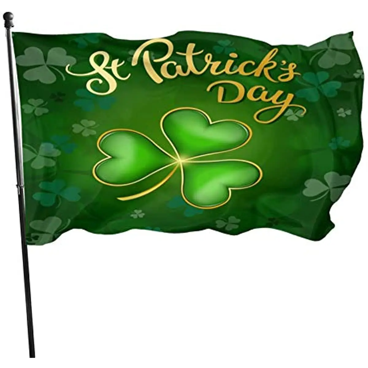 Happy St Patrick's Day Flag, 3x5Ft Polyester Banner with Grommets, Garden Yard House Flags Indoor and Outdoor Sport Decoration
Happy St Patrick's Day Flag, 3x5Ft Polyester Banner with Grommets, Garden Yard House Flags Indoor and Outdoor Sport Decoration