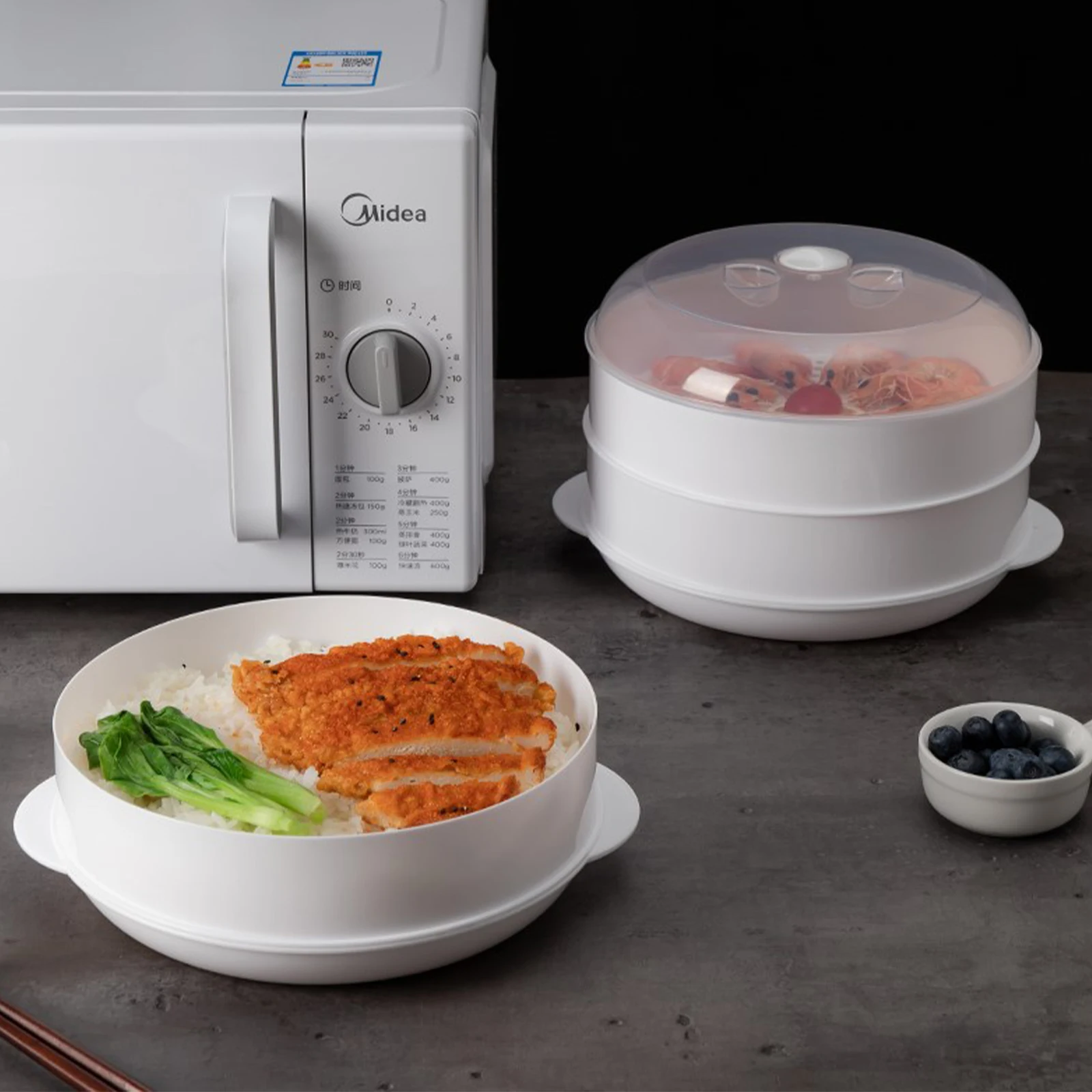 Double Plastic Steamer Microwave Oven Round Steamer With Lid Cookware Steamer Household Steamed Buns Kitchen Cooking Tools
Double Plastic Steamer Microwave Oven Round Steamer With Lid Cookware Steamer Household Steamed Buns Kitchen Cooking Tools