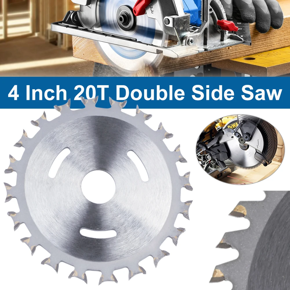 4 Inch 20T Double Side Saw Blade 110mm Alloy Circular Wood Cutting Disc For Wood Plastic PVC Woodworking Cutting Blade
4 Inch 20T Double Side Saw Blade 110mm Alloy Circular Wood Cutting Disc For Wood Plastic PVC Woodworking Cutting Blade