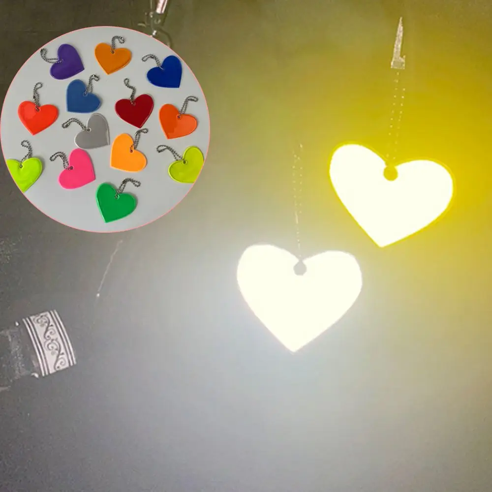 New Creative Heart Shape Reflective Keychain Bag Pendant Keyring Soft PVC Reflector Keyrings for Visible Safety
New Creative Heart Shape Reflective Keychain Bag Pendant Keyring Soft PVC Reflector Keyrings for Visible Safety