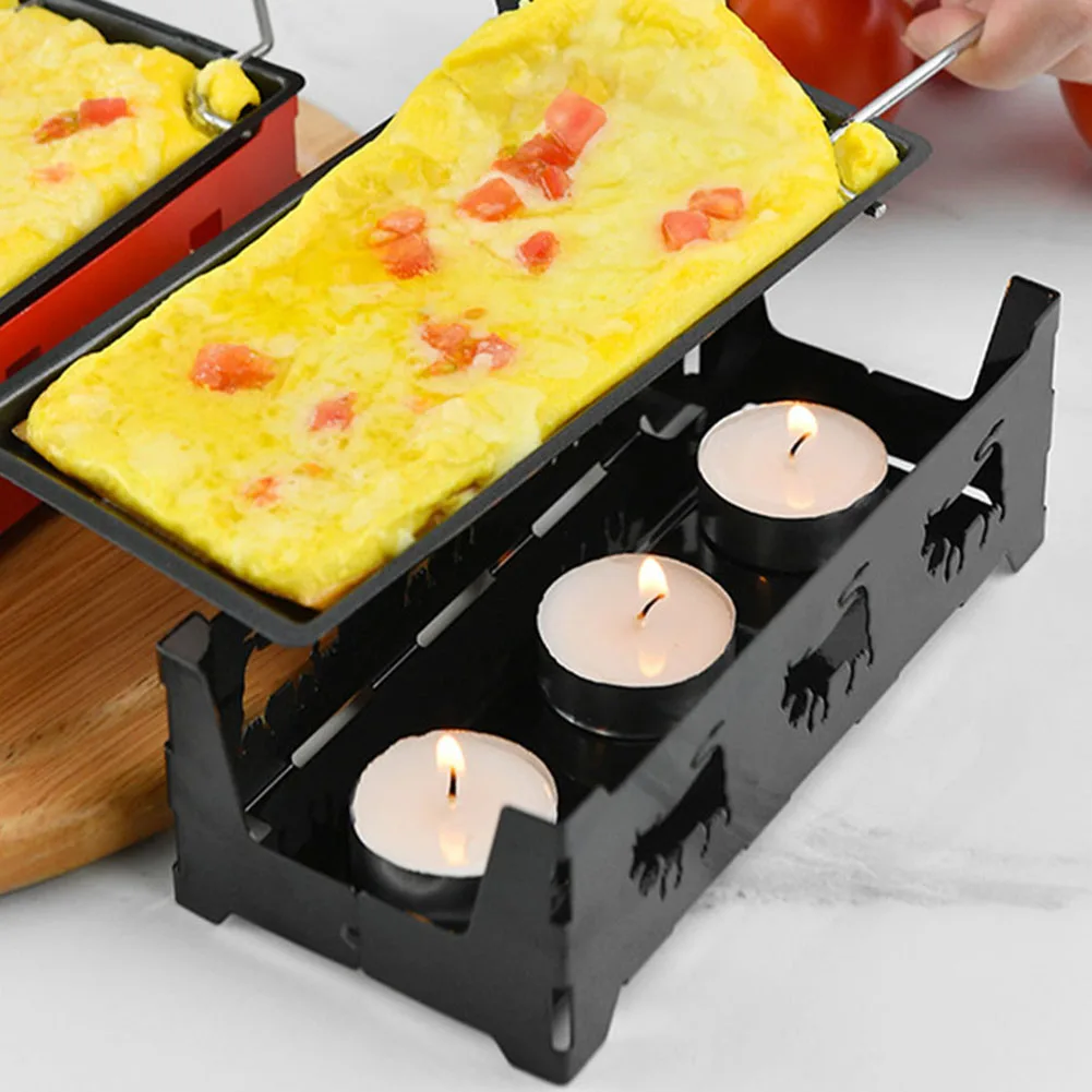 Metal Carbon Steel Mini Cheese Raclette Non-stick Coating Candles With Spatula Cook Set Heated Baking Tray Foldable Handle Bread
Metal Carbon Steel Mini Cheese Raclette Non-stick Coating Candles With Spatula Cook Set Heated Baking Tray Foldable Handle Bread
