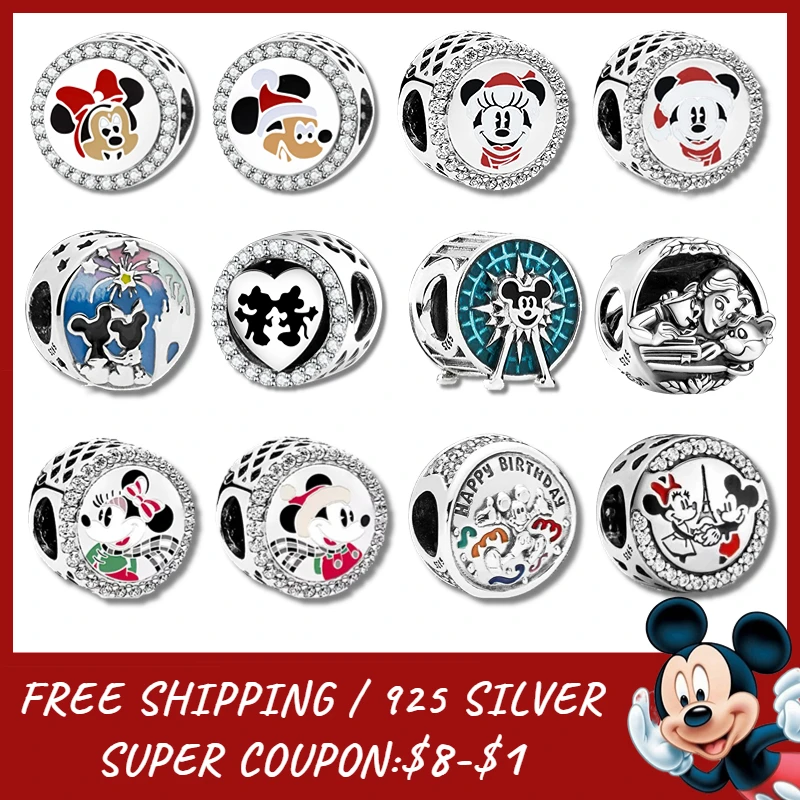 Disney Round Shape Charms Bead Fit For Pandora Original Bracelet 925 Sterling Silver Hot Sell Minnie Mickey Mouse Diy Jewelry
Disney Round Shape Charms Bead Fit For Pandora Original Bracelet 925 Sterling Silver Hot Sell Minnie Mickey Mouse Diy Jewelry