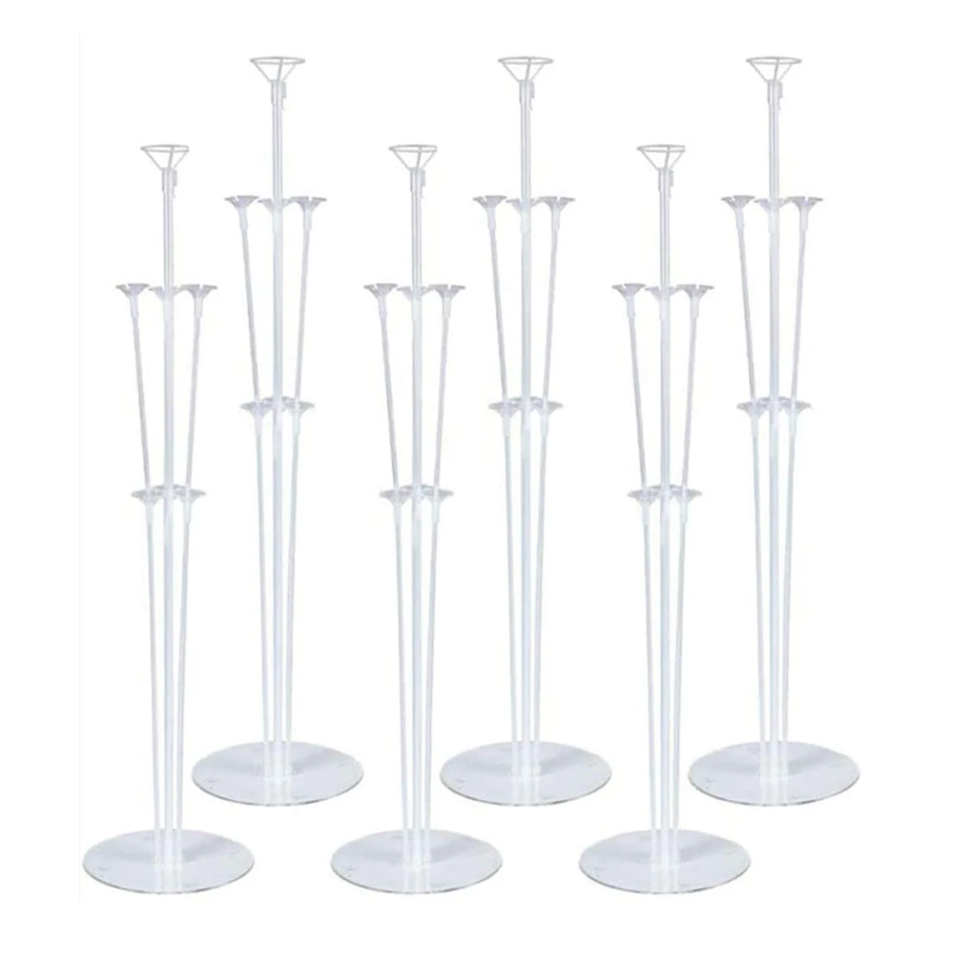 Balloon Stand 6 Sets of Balloon Holders with Plastic Stand, Reusable for Birthday Party and Wedding Celebration
Balloon Stand 6 Sets of Balloon Holders with Plastic Stand, Reusable for Birthday Party and Wedding Celebration