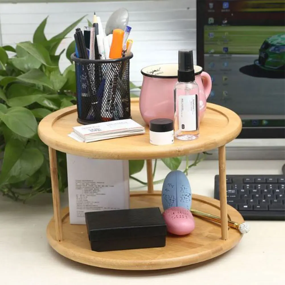Multifunctional 2 Tier 360 Degree Rotating Office Space Saving Restaurant Desktop Bamboo Stand Storage Non Slip Seasoning Rack
Multifunctional 2 Tier 360 Degree Rotating Office Space Saving Restaurant Desktop Bamboo Stand Storage Non Slip Seasoning Rack