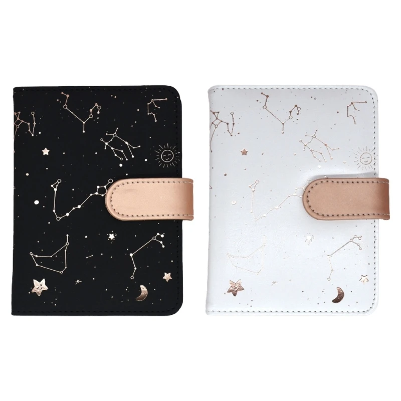 

Twelve Constellation Notebook Diary Creative Magnetic Snap Design Button Exquisite A6 Hand Book English Edition Schedule E8BE