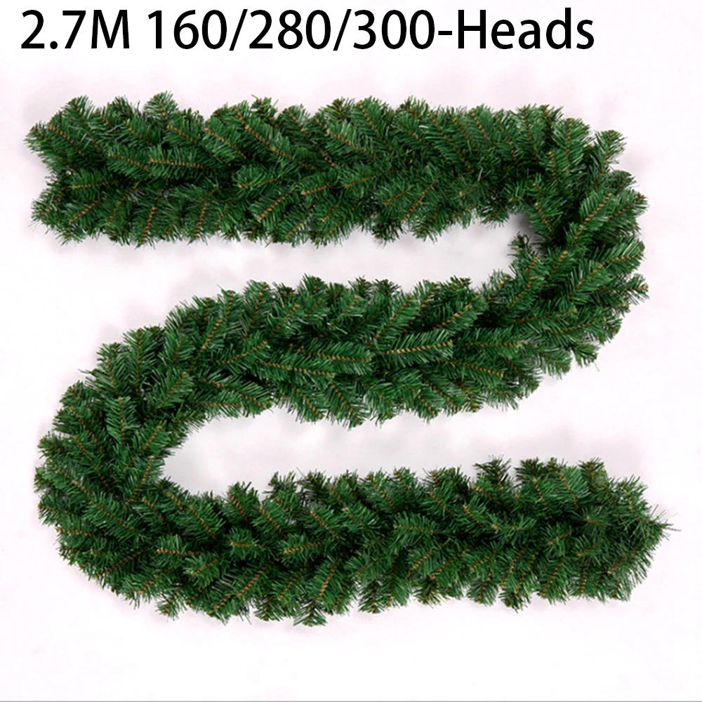 2.7M Artificial Green Christmas Garland Wreath Xmas Pine Tree Rattan Decor Banner Hanging Plants Ornament Household Garden
2.7M Artificial Green Christmas Garland Wreath Xmas Pine Tree Rattan Decor Banner Hanging Plants Ornament Household Garden
