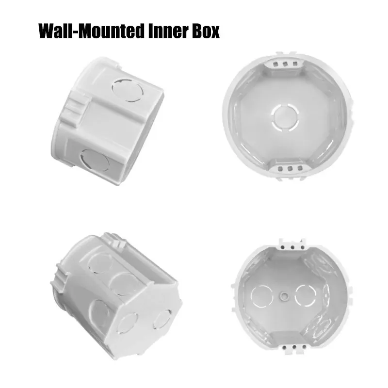 80 Type Switch and Socket Panel Concealed Box Junction Box For EU Standard Wall Mounting Round Base Wire Box
80 Type Switch and Socket Panel Concealed Box Junction Box For EU Standard Wall Mounting Round Base Wire Box