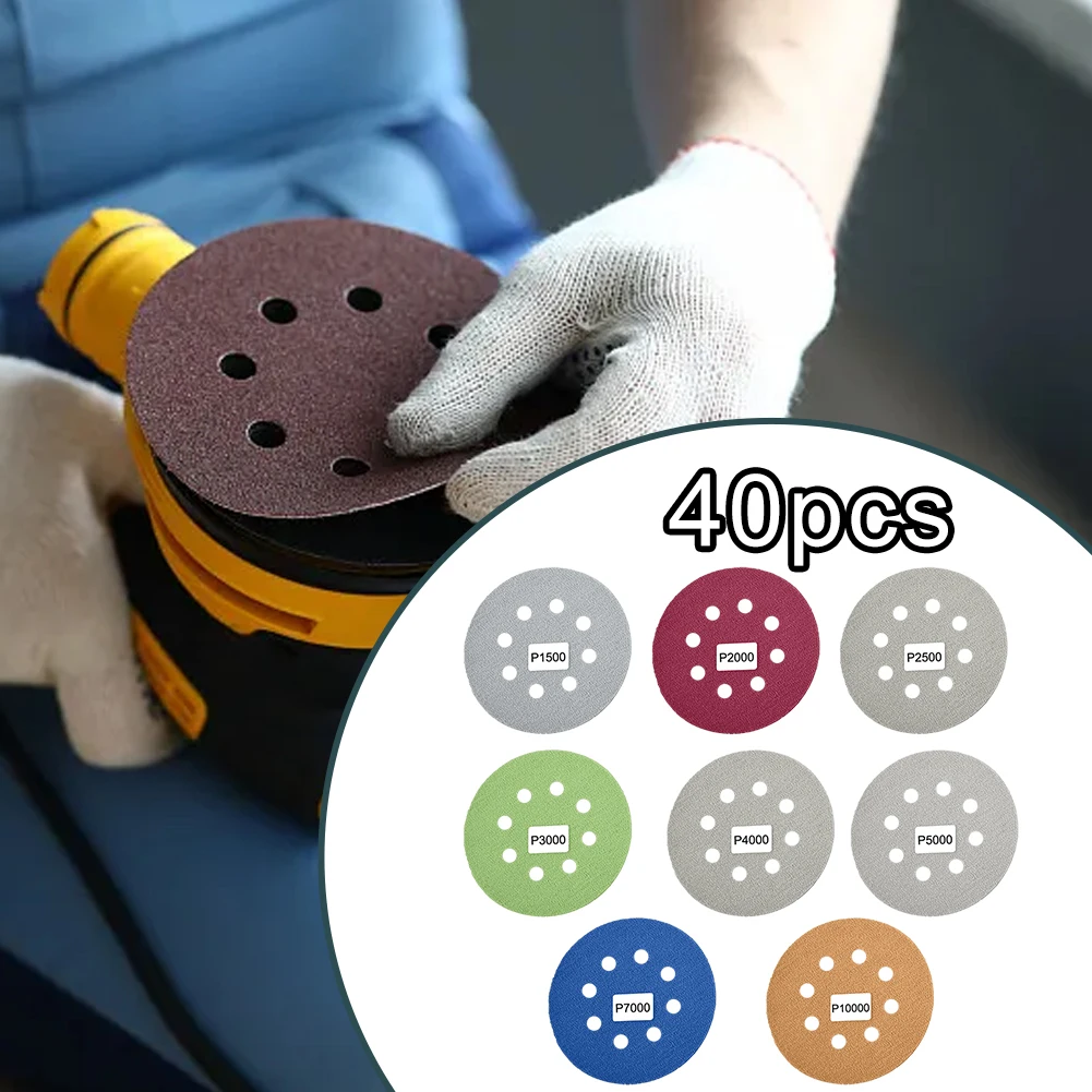 40pcs 125mm 5 Inch Sanding Discs 8 Hole Sandpaper 1500-10000Grit Aluminum Oxide Sanding Paper Sand Sheet Sanding Adhesive Tools
40pcs 125mm 5 Inch Sanding Discs 8 Hole Sandpaper 1500-10000Grit Aluminum Oxide Sanding Paper Sand Sheet Sanding Adhesive Tools