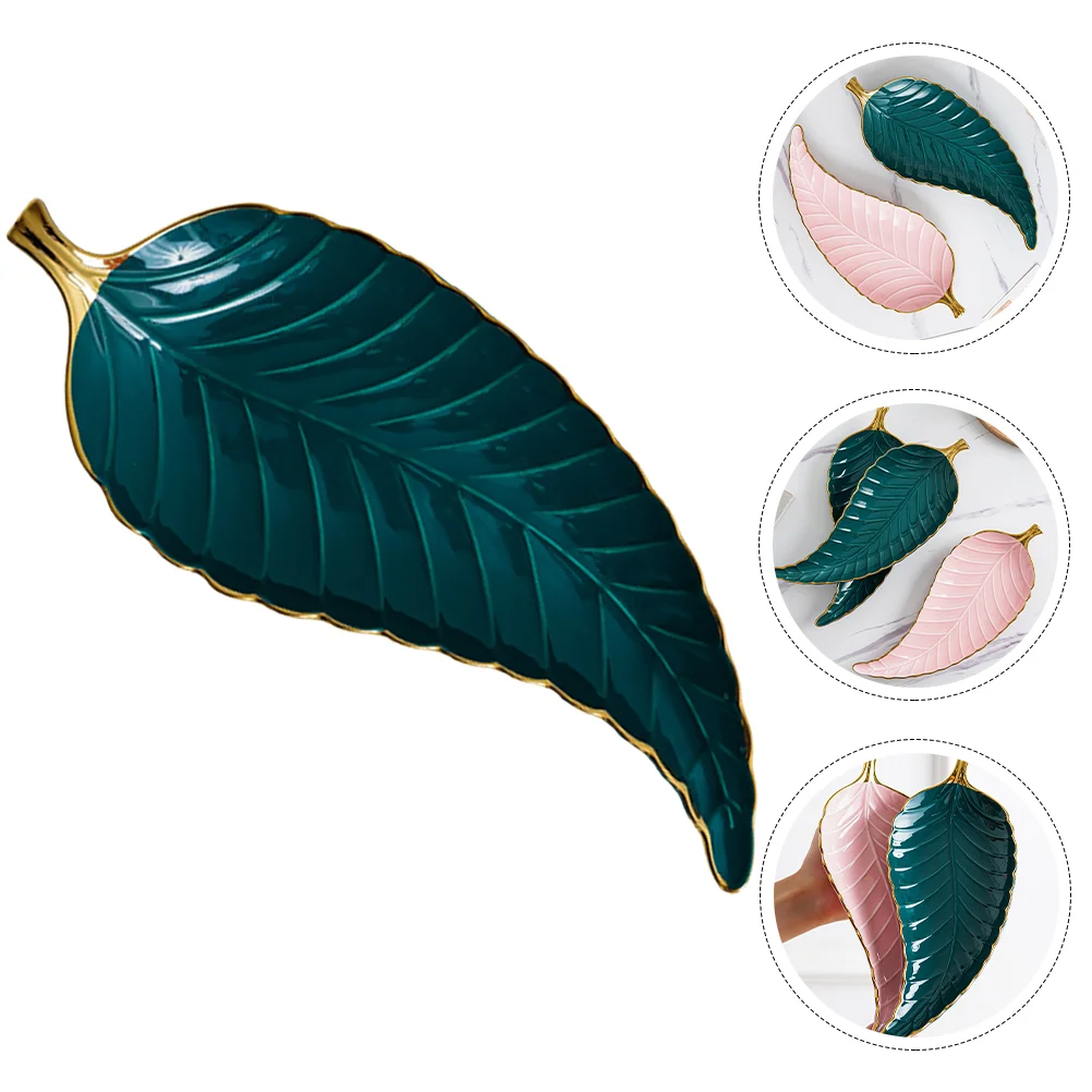 Tray Storage Leaf Plate Serving Desktop Decorative Ceramic Dessert Holder Shape Container Display Earrings Plates Ring Dish
Tray Storage Leaf Plate Serving Desktop Decorative Ceramic Dessert Holder Shape Container Display Earrings Plates Ring Dish