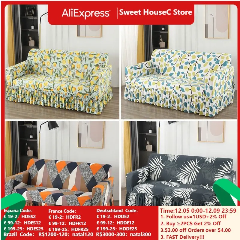 1 2 3 4 Seater American Pastoral Stretch Sofa Covers Spandex All Inclusive Sofa Skirt Cover for Living Room Housses De Canapé
1 2 3 4 Seater American Pastoral Stretch Sofa Covers Spandex All Inclusive Sofa Skirt Cover for Living Room Housses De Canapé