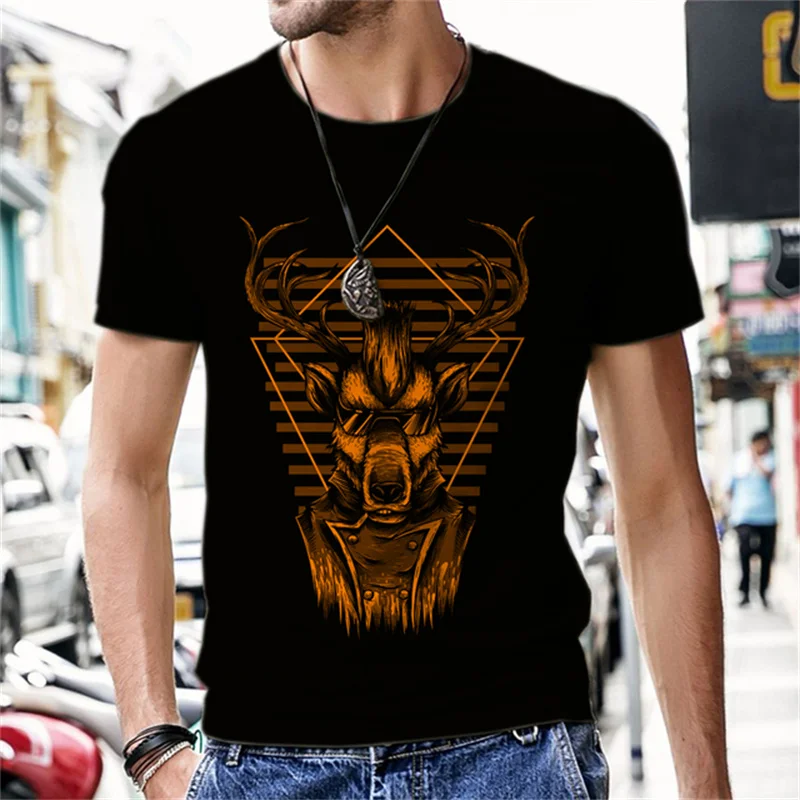Men Clothing Horror Shirt T-Shirt 3D Reindeer Print Cartoon Short Sleeve Harajuku Tshirt Summer Round Neck Unisex Oversized Tops
Men Clothing Horror Shirt T-Shirt 3D Reindeer Print Cartoon Short Sleeve Harajuku Tshirt Summer Round Neck Unisex Oversized Tops