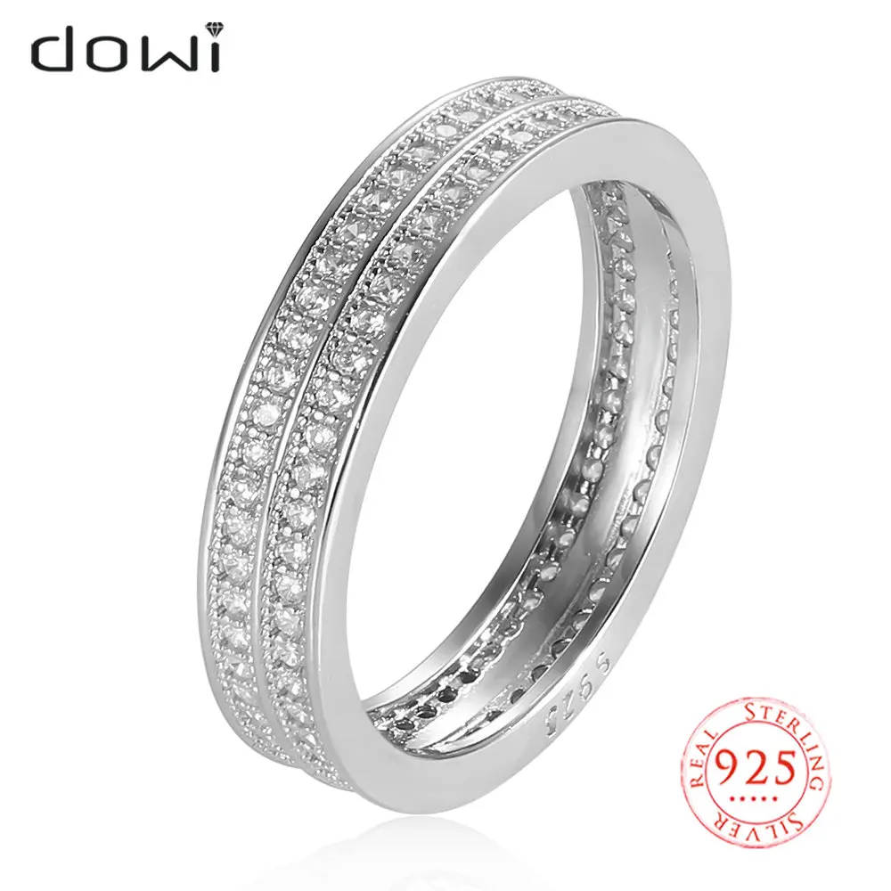 Dowi Genuine 925 Sterling Silver AAA Zirconia Finger Rings for Women Female Wedding Band Engagement Statement Fine Jewelry
Dowi Genuine 925 Sterling Silver AAA Zirconia Finger Rings for Women Female Wedding Band Engagement Statement Fine Jewelry