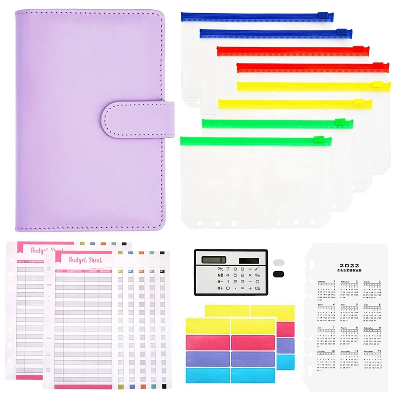 A6 Budget Binder with Zipper Envelopes,Money Organizer for Cash, Budget Planner with Colorful Envelopes for Budgeting
A6 Budget Binder with Zipper Envelopes,Money Organizer for Cash, Budget Planner with Colorful Envelopes for Budgeting