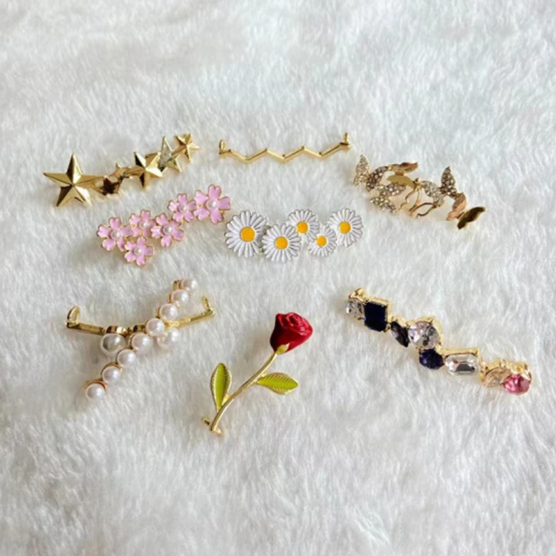 33style 1Pcs Fashion Metal Shoe Charms Rhinestone Sneaker Charms Girl Gift Shoe Decoration DIY Shoelaces Buckles Shoe Accesories
33style 1Pcs Fashion Metal Shoe Charms Rhinestone Sneaker Charms Girl Gift Shoe Decoration DIY Shoelaces Buckles Shoe Accesories