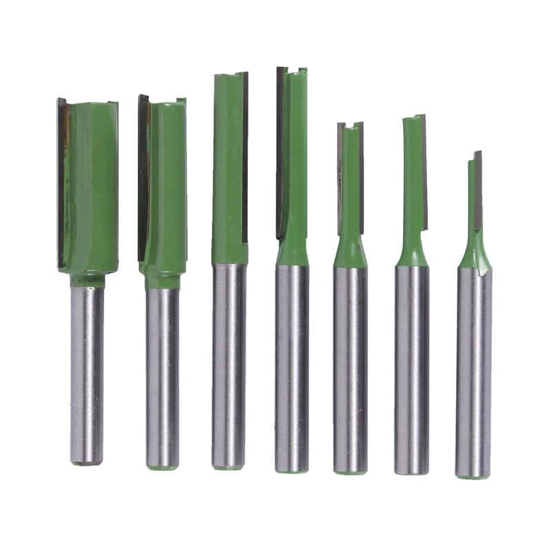 7Pcs 6Mm Shank Single Double Flute Straight Bit Milling Cutter for Wood Tungsten Carbide Router Bit Woodwork Tool
7Pcs 6Mm Shank Single Double Flute Straight Bit Milling Cutter for Wood Tungsten Carbide Router Bit Woodwork Tool