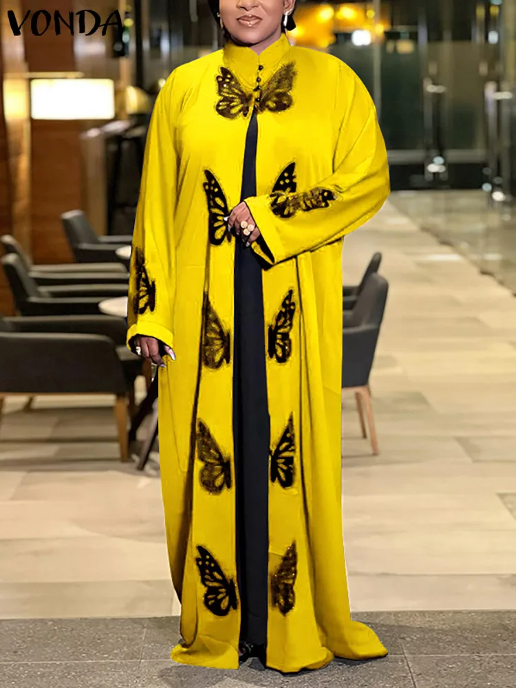 Dresses For Women 2022 Summer Sundress VONDA Sexy Long Sleeve Party Pleated Vintage Dress Casual Vestidos Oversize Robe Femme
Dresses For Women 2022 Summer Sundress VONDA Sexy Long Sleeve Party Pleated Vintage Dress Casual Vestidos Oversize Robe Femme