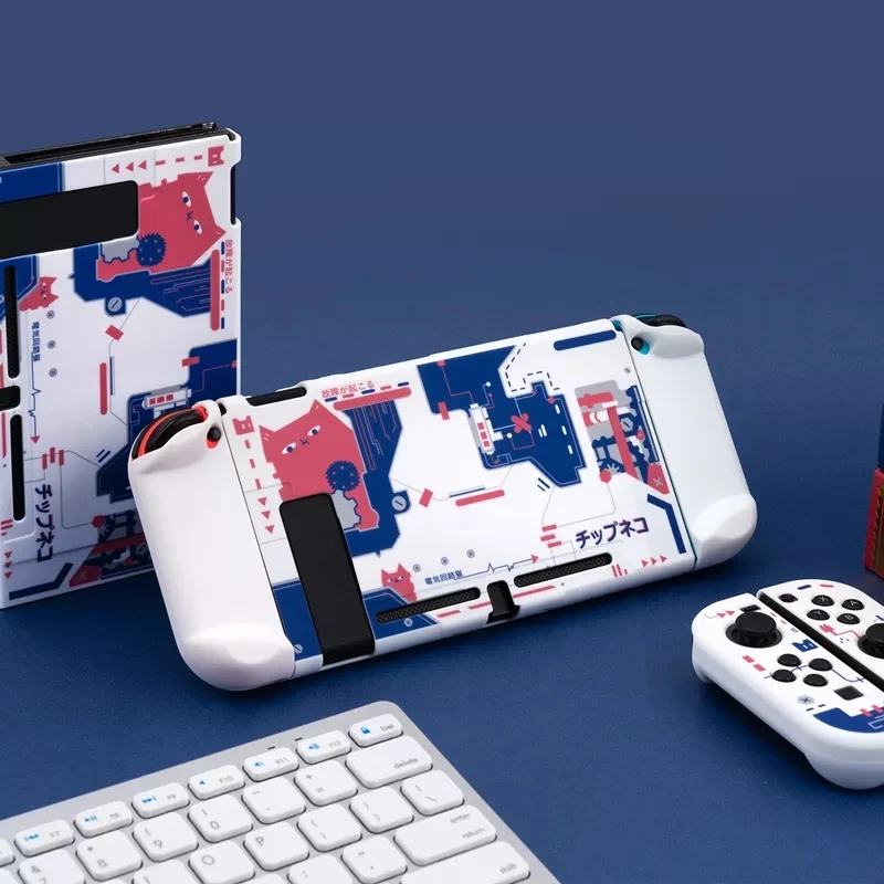 Защитный чехол для Nintendo Switch Oled, матовый жесткий корпус из поликарбоната, электрическая цепь, прозрачный корпус
Защитный чехол для Nintendo Switch Oled, матовый жесткий корпус из поликарбоната, электрическая цепь, прозрачный корпус