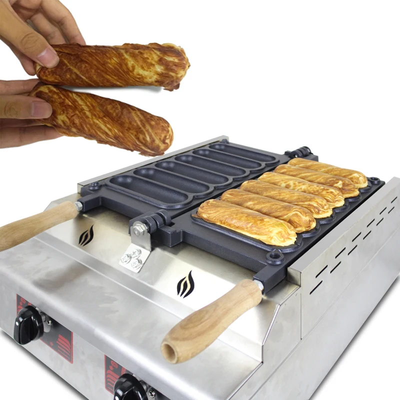 Commercial Gas 6pcs Sticks Hot Dog Machine Waffle Stick Maker French Hot Dog Baker 110V 220V Corn milk Waffle ilon Machine
Commercial Gas 6pcs Sticks Hot Dog Machine Waffle Stick Maker French Hot Dog Baker 110V 220V Corn milk Waffle ilon Machine