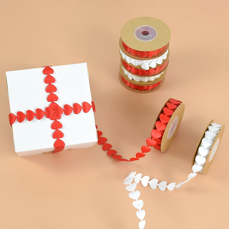 5m White/Red Embossed Love Heart Ribbon Lace For Garment Sewing Fabric Edge Trim Wedding Valentine DIY Craft Materials Gift Wrap
5m White/Red Embossed Love Heart Ribbon Lace For Garment Sewing Fabric Edge Trim Wedding Valentine DIY Craft Materials Gift Wrap